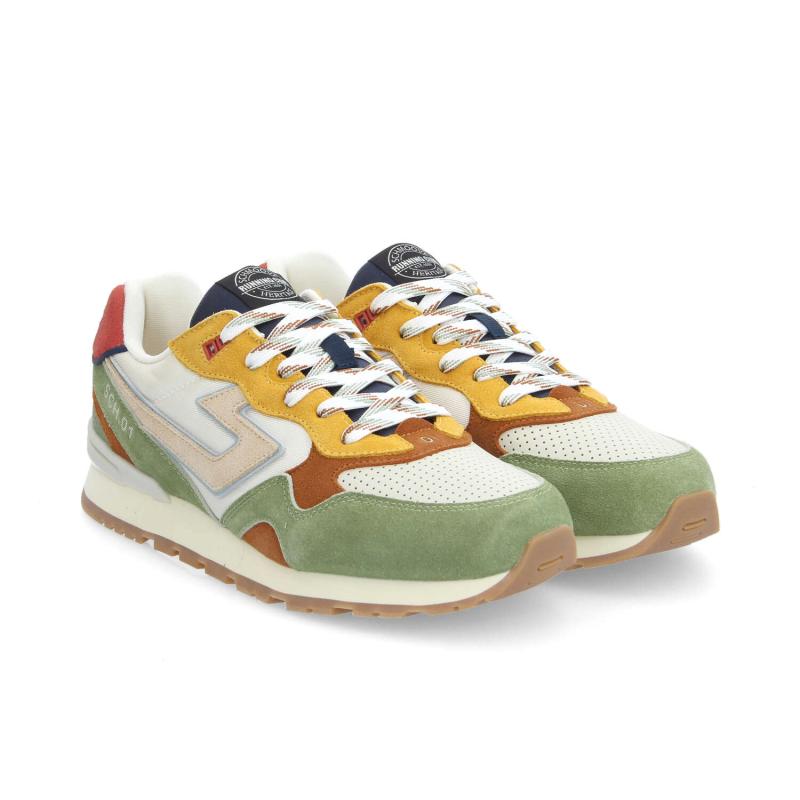 CAPE CODE RUNNER M - SUEDE/NYL/PUNCH - GREEN/OFF WHITE